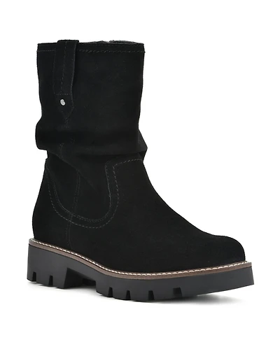 White Mountain Women's Glean Lug Sole Mid Shaft Boots