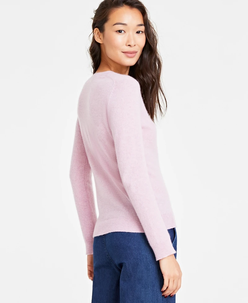 Charter Club Women's 100% Cashmere V-Neck Sweater, Created for Macy's