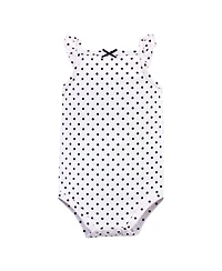 Hudson Baby Girls Soft Cotton Sleeveless Onesies