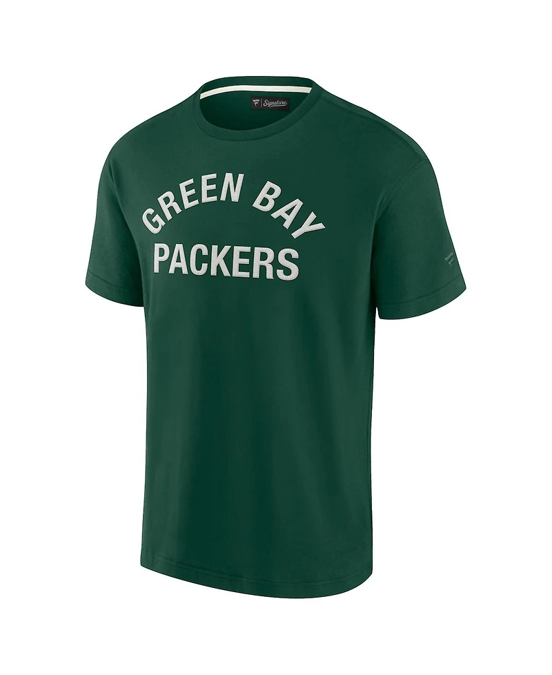 Men's and Women's Fanatics Signature Green Bay Packers Super Soft Short Sleeve T-shirt