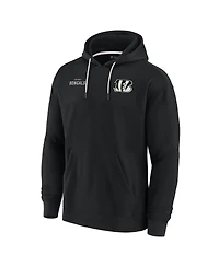 Men's and Women's Fanatics Signature Black Cincinnati Bengals Super Soft Fleece Pullover Hoodie