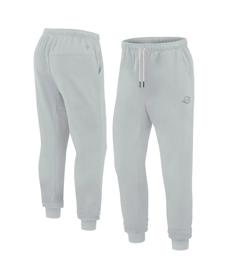 Men's and Women's Fanatics Signature Gray Miami Dolphins Super Soft Fleece Jogger
