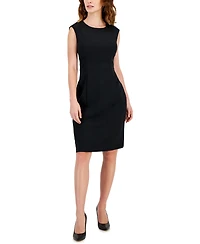 Kasper Women's Sleeveless Seamed Waist Sheath Dress