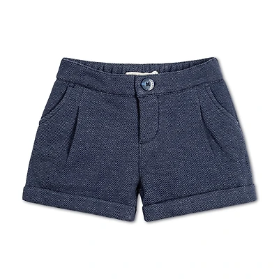 Hope & Henry Toddler Girls Cuffed Fleece Dress Short