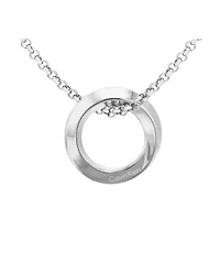 Calvin Klein Women's Silver-Tone Stainless Steel Chain Necklace