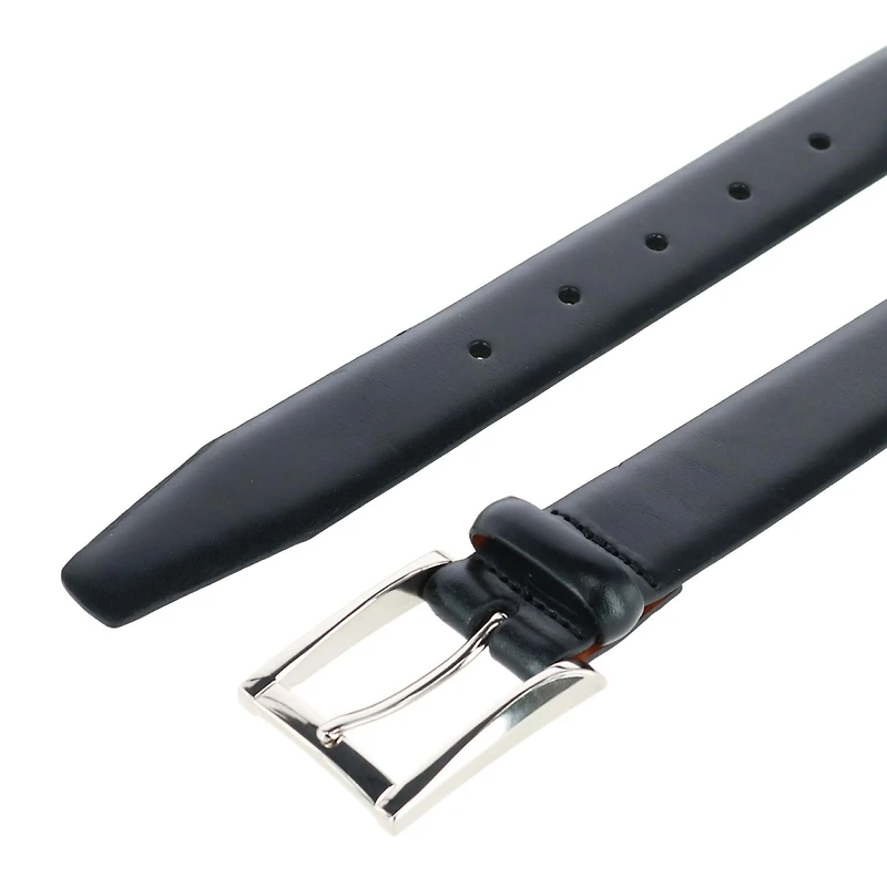 Trafalgar Men's Broderick 32mm Leather Dress Belt – Full Grain Leather, Classic Square Buckle