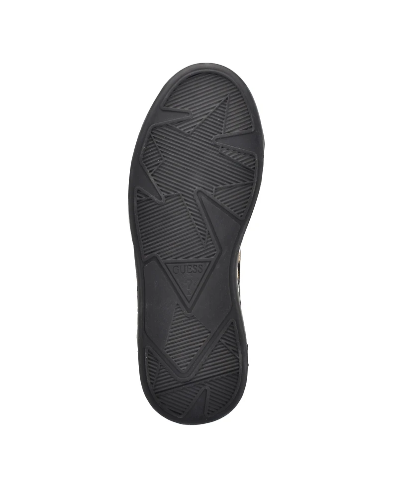 Guess Women's Mannen Knit Hi-Top Lace-Up Fashion Sneakers