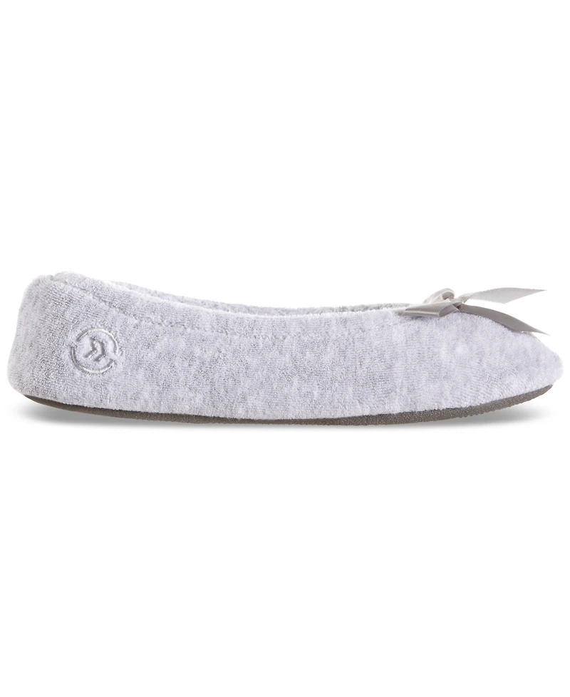 Isotoner Signature Women's Terry Indoor/Outdoor Ballerina Slippers