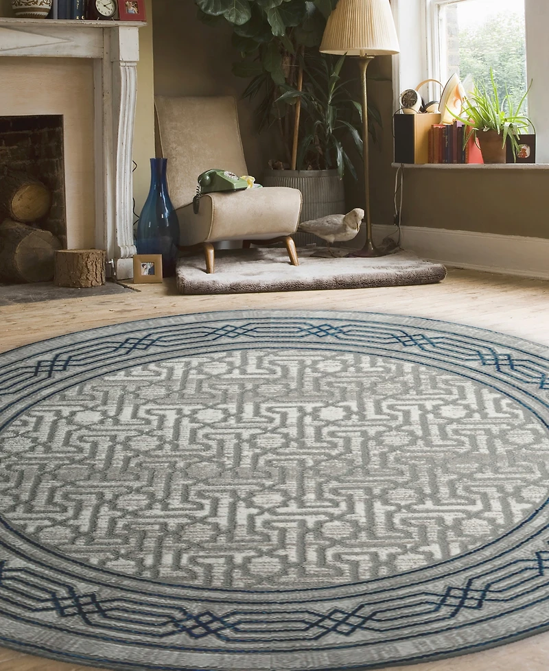 Closeout! Km Home Davide 1231 5'3" x Round Area Rug