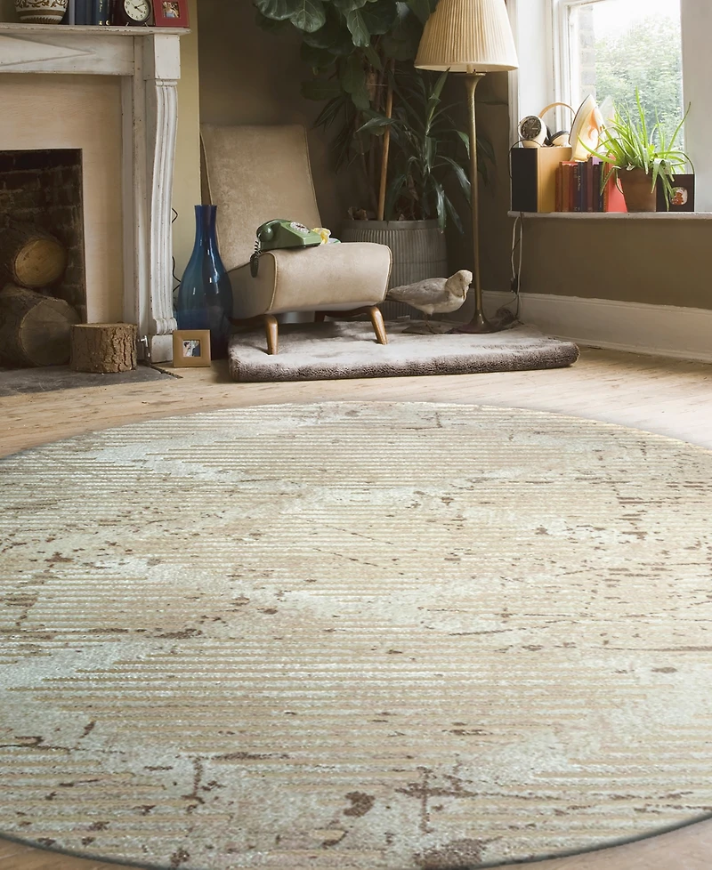 Closeout! Km Home Davide 5'3" x Round Area Rug