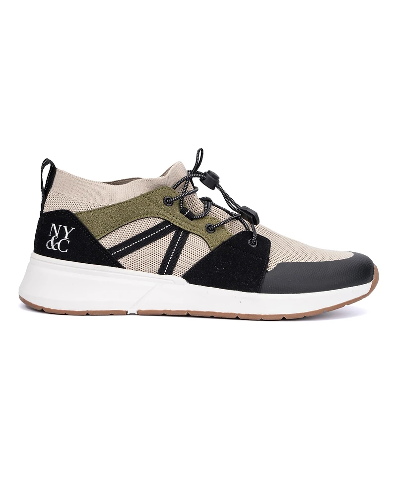 New York & Company Men's Faux Leather Zion Sneakers