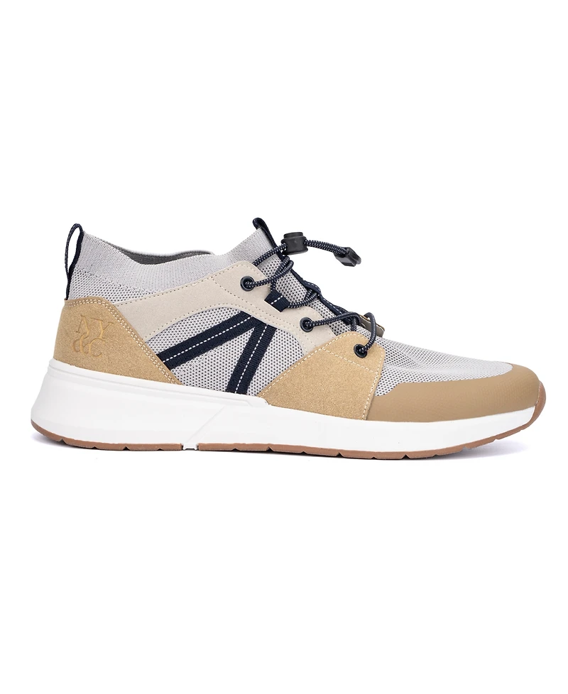 New York & Company Men's Faux Leather Zion Sneakers