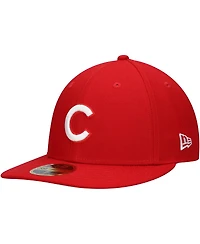 Men's New Era Scarlet Chicago Cubs Low Profile 59FIFTY Fitted Hat