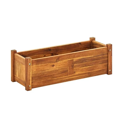 Garden Raised Bed Acacia Wood 29.9"x10.9"x9.8"