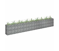 Gabion Raised Bed Galvanized Steel 141.7"x11.8"x23.6"