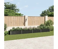 Garden Raised Bed Galvanized Steel 236.2"x31.5"x17.7" Anthracite