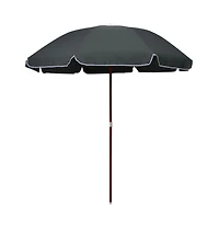 Garden Parasol with Steel Pole 94.5" Anthracite