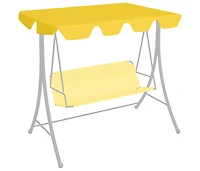 vidaXL Replacement Canopy for Garden Swing Yellow 74"/66.1"x57.1"/43.3"