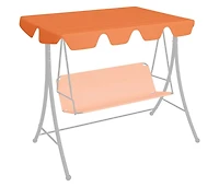 vidaXL Replacement Canopy for Garden Swing Orange 59.1"/51.2"x41.3"/27.6"