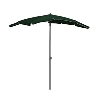 Garden Parasol with Pole 78.7"x51.2" Green