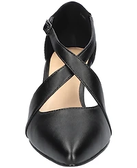 Easy Street Women's Elegance Cross Strap Front Pumps