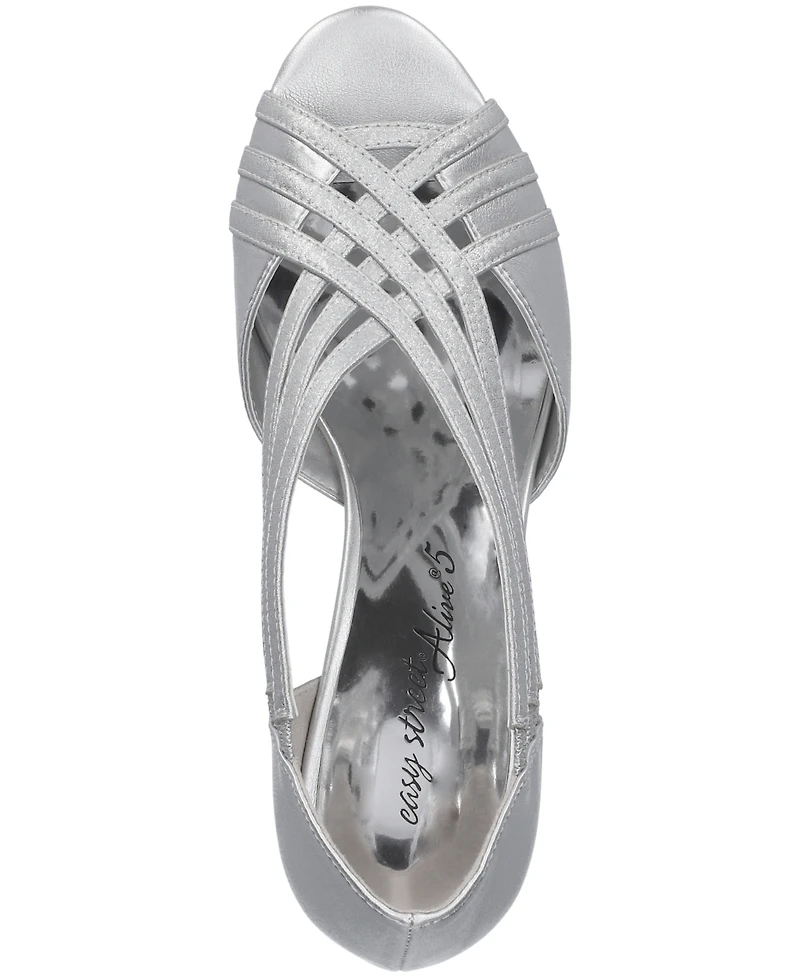 Easy Street Women's Oceana Peep Toe Pumps