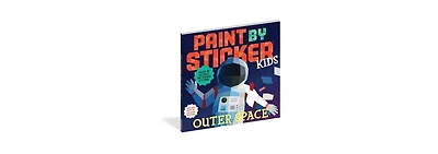 Paint by Sticker Kids- Outer Space- Create 10 Pictures One Sticker at a Time Includes Glow-in-the-Dark Stickers by Workman Publishing