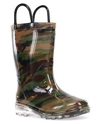 Toddler & Little Boy's Lighted Camo Rain Boot