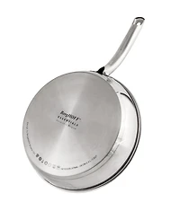 BergHOFF Belly 18/10 Stainless Steel 2.5 Quart Skillet with Glass Lid