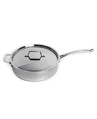 BergHOFF Professional Tri-Ply 18/10 Stainless Steel 11" Saute Pan with Ss Lid, 4.6qt.