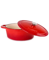 BergHOFF Neo 4pc Cast Iron Cookware Set, Grill Pan, Fry Pan & Oval Dutch Oven