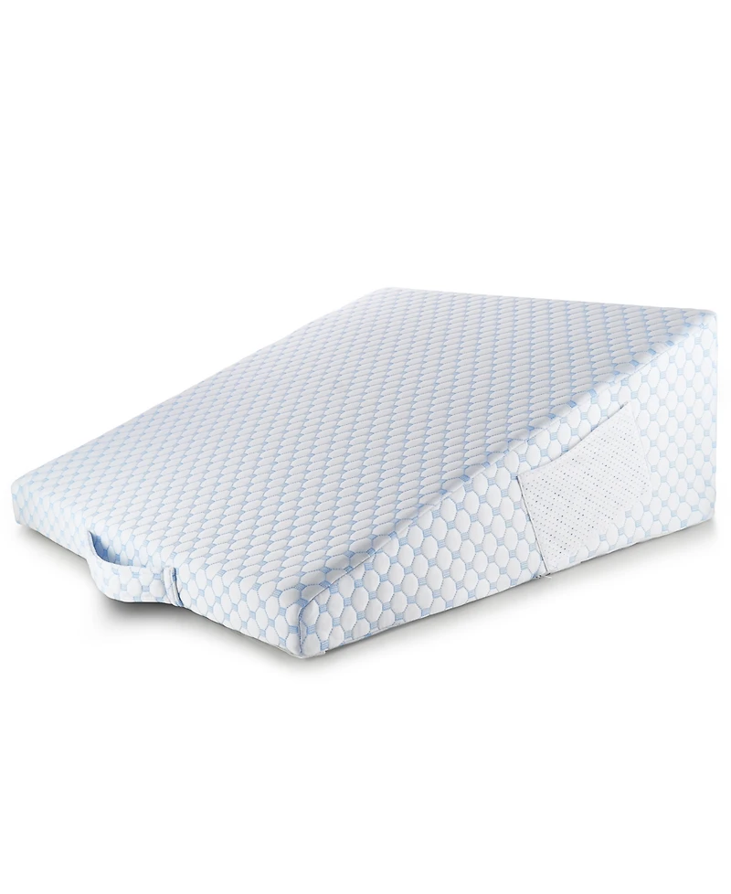 Nestl 10" Cooling Foam Wedge Pillow with Bolster Pillow
