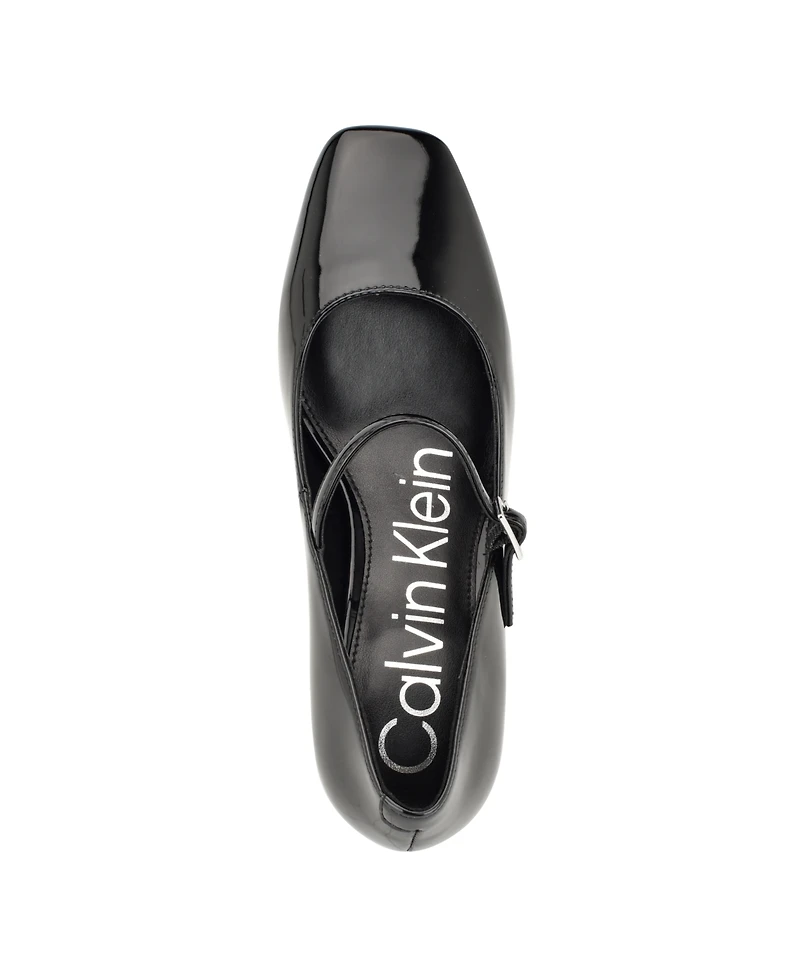 Calvin Klein Women's Jatlee Mary Jane Block Heel Pumps