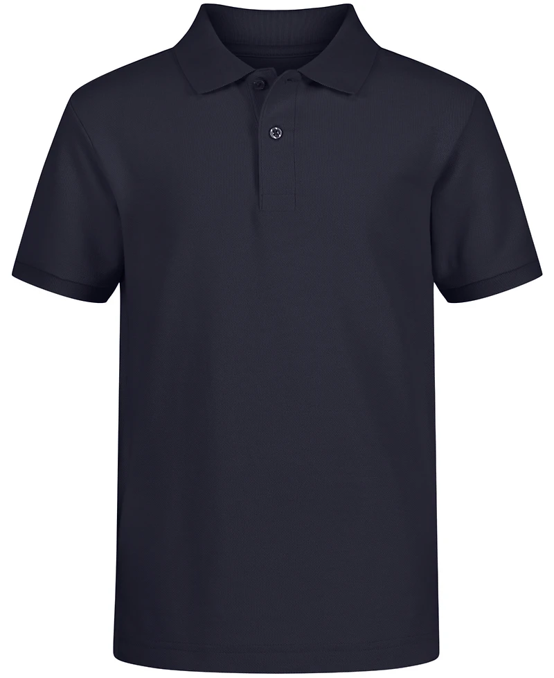 Nautica Husky Boys Uniform Stretch Double Pique Polo