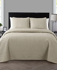 Vcny Home Caroline Embossed 3-Pc. Quilt Set, King