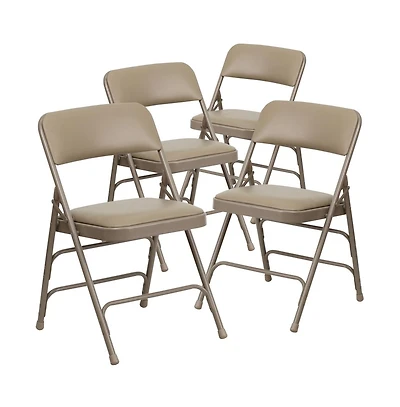 4 Pack Home & Office Portable Party Events Padded Metal Folding Chair