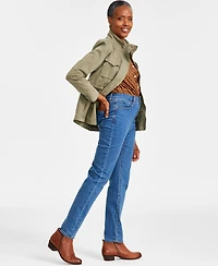 Style & Co Women's Curvy Straight-Leg High Rise Jeans, Created for Macy's