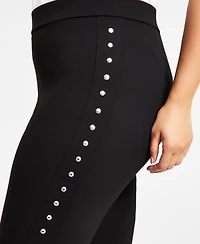 Bar Iii Plus Side-Studded Leggings, Created for Macy's