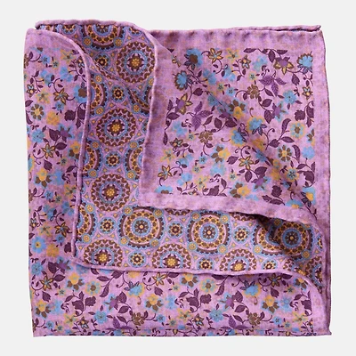 Elizabetta Men's Rimini - Large Silk Pocket Square for Men
