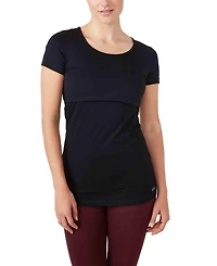 Modern Eternity Maternity Nia Short Sleeves Round Neck Nursing Top