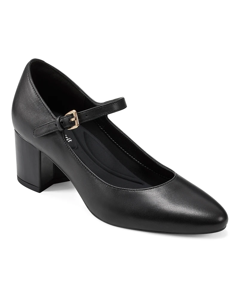 Easy Spirit Women's Cyra Adjustable Strap Block Heel Dress Pumps