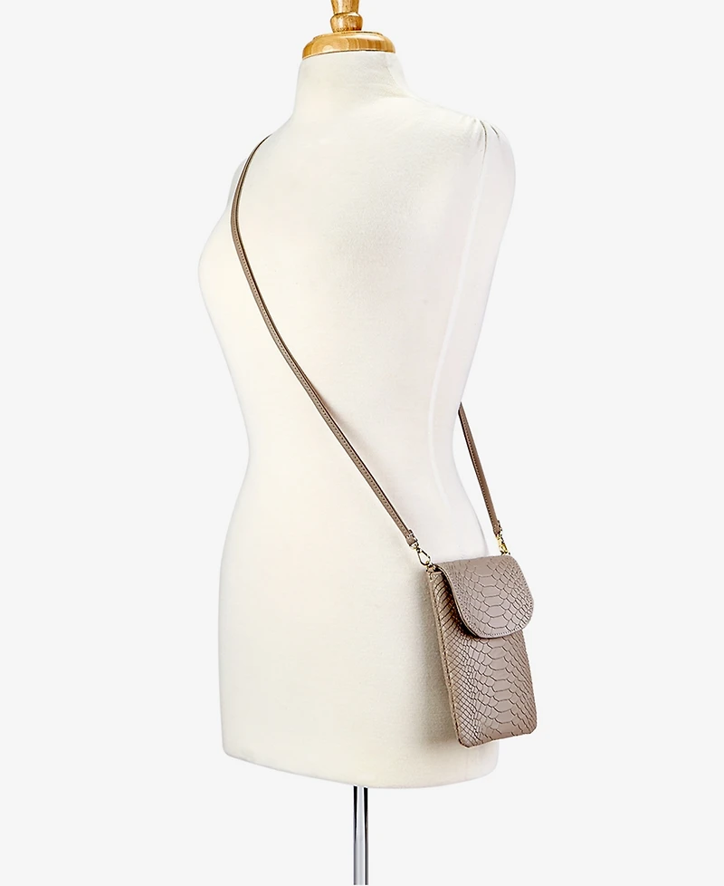 GiGi New York Emmie Leather Phone Crossbody