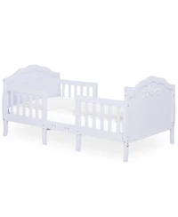 SweetPea Baby Rose 3-in-1 Convertible Toddler Bed, Greenguard Gold, Jpma, Safety Rails, Made of Sustainable New Zealand Pinewood