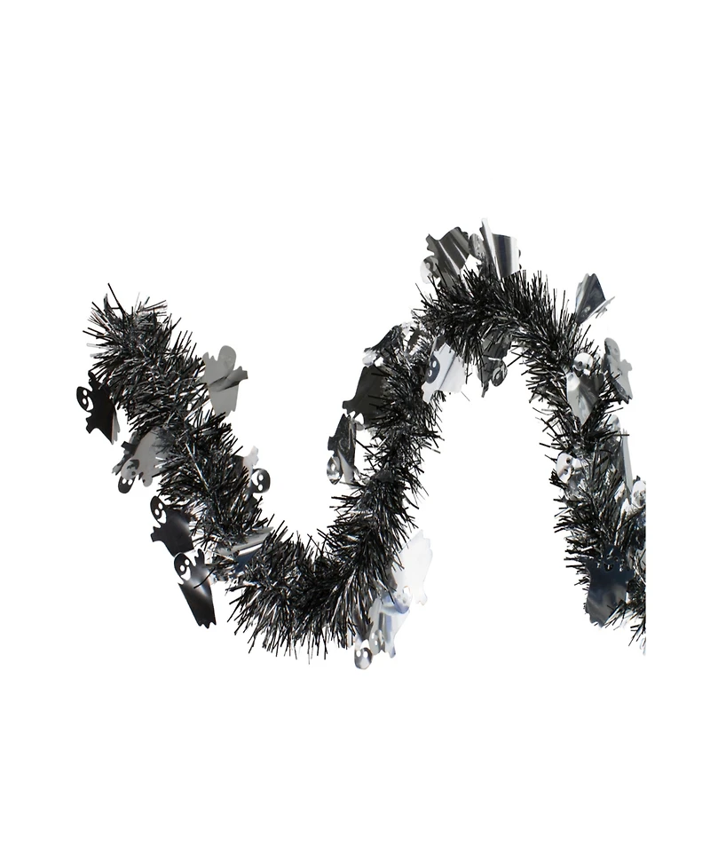 Ghosts Halloween Tinsel Garland, 50' Unlit