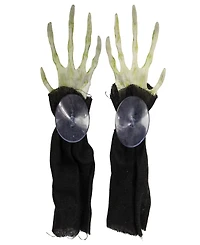 Creepy Jack-o'-Lantern 3-d Halloween Window Decoration Set, 3-Piece