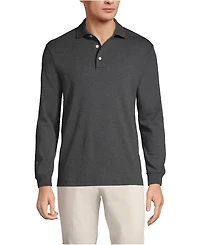 Lands' End Men's Long Sleeve Cotton Supima Polo Shirt