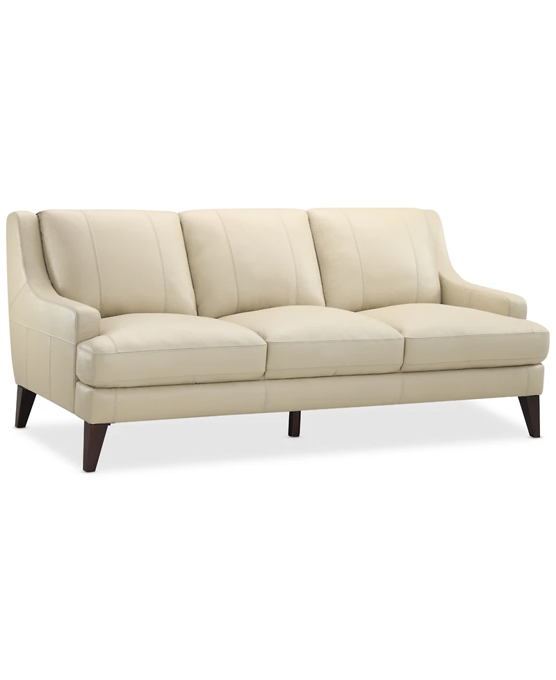 Closeout! Collyn 83" Modern Leather Sofa, Created for Macy's