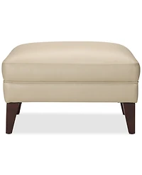 Collyn 31" Modern Leather Ottoman, Created for Macy's