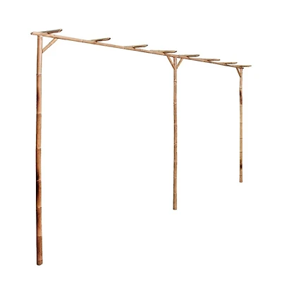 vidaXL Pergola Bamboo 151.6"x15.7"x80.7"