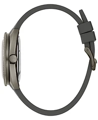 Bulova Men's Automatic Oceanographer Gmt Gray Polyurethane Strap Watch 41mm